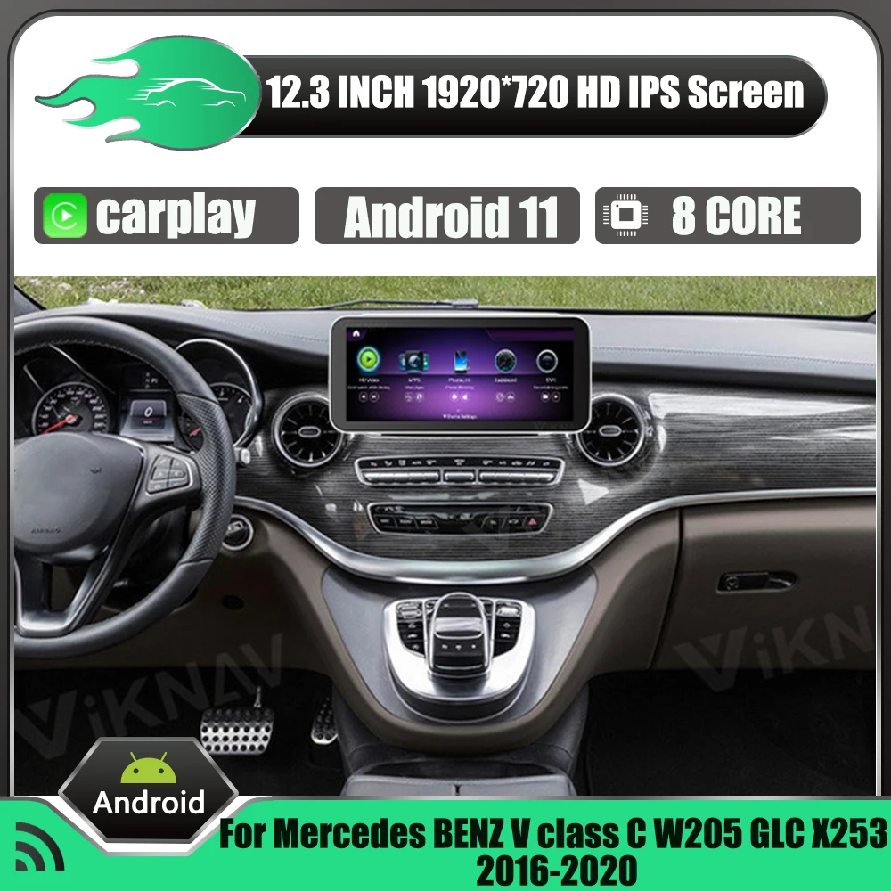 Android 11 128GB 12.3 inch For Mercedes BENZ V class C W205 GLC X253 2016-2020 car radio player navigation head unit stereo
Android 11 128GB 12.3 inch For Mercedes BENZ V class C W205 GLC X253 2016-2020 car radio player navigation head unit stereo