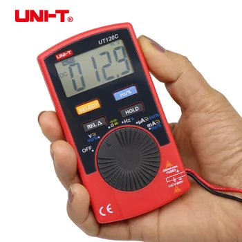 UNI-T UT120C Pocket Size Stype Digital Multimeter Auto Range Tester DC AC Voltage Diode Mini Electrical Meters LCD Display
UNI-T UT120C Pocket Size Stype Digital Multimeter Auto Range Tester DC AC Voltage Diode Mini Electrical Meters LCD Display