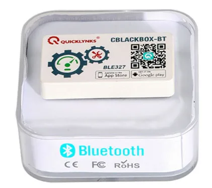 QUICKLYNKS Black Box BLE327 автомобильный считыватель кодов ошибок двигателя Bluetooth 4 0 для Android