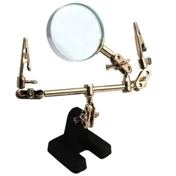 Magnifier Bracket Lens Auxiliary Clip Clamp Desk Lamp 501 Silver Repair Metal Three Hands Hand Tools Magnifying Desktop
Magnifier Bracket Lens Auxiliary Clip Clamp Desk Lamp 501 Silver Repair Metal Three Hands Hand Tools Magnifying Desktop