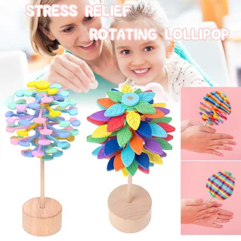 Wooden Magic Wand Stress Relief Toy Rotating Lollipop Art Decor for Home Office School Decompression Boy Girls
Wooden Magic Wand Stress Relief Toy Rotating Lollipop Art Decor for Home Office School Decompression Boy Girls