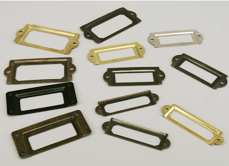 Generic (style 2)10PCS Office Library File Drawer Card Tag