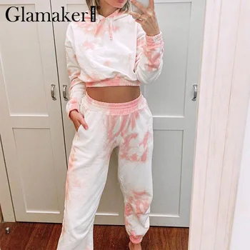 Glamaker Womens clothing co ord set casual summer long sleeve outfits suit sets pink tie dye crop top 2 piece set top and pants
Glamaker Womens clothing co ord set casual summer long sleeve outfits suit sets pink tie dye crop top 2 piece set top and pants