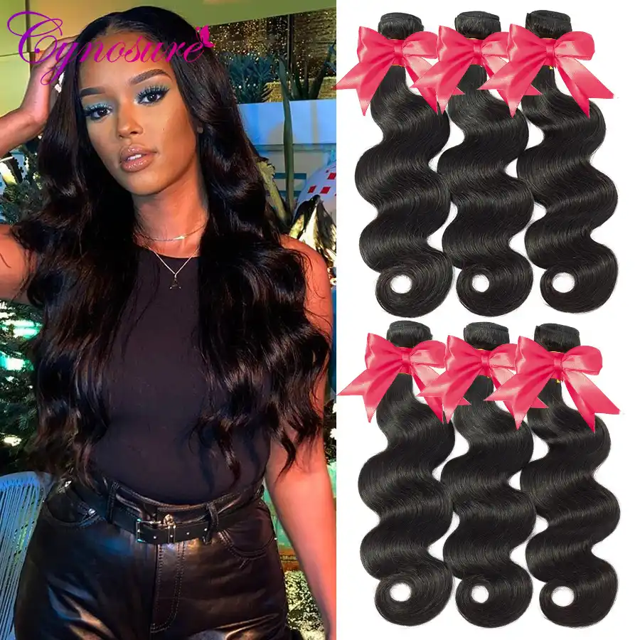 Cynosure Human Hair Body Wave Bundles 8 30 Inch Brazilian Hair