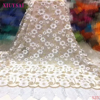 XIUYSAINew French Milk Silk Net Lace Fabric 2020 High Quality African Tulle Lace Fabric With Rhinestone For Nigerian Weddin S233
XIUYSAINew French Milk Silk Net Lace Fabric 2020 High Quality African Tulle Lace Fabric With Rhinestone For Nigerian Weddin S233