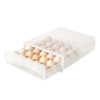 Egg Storage Rack Single-Layer 30 Grid High-grade Anti-collision With Lid And Drawer StackableKitchen Refrigerator Storage Box
Egg Storage Rack Single-Layer 30 Grid High-grade Anti-collision With Lid And Drawer StackableKitchen Refrigerator Storage Box
