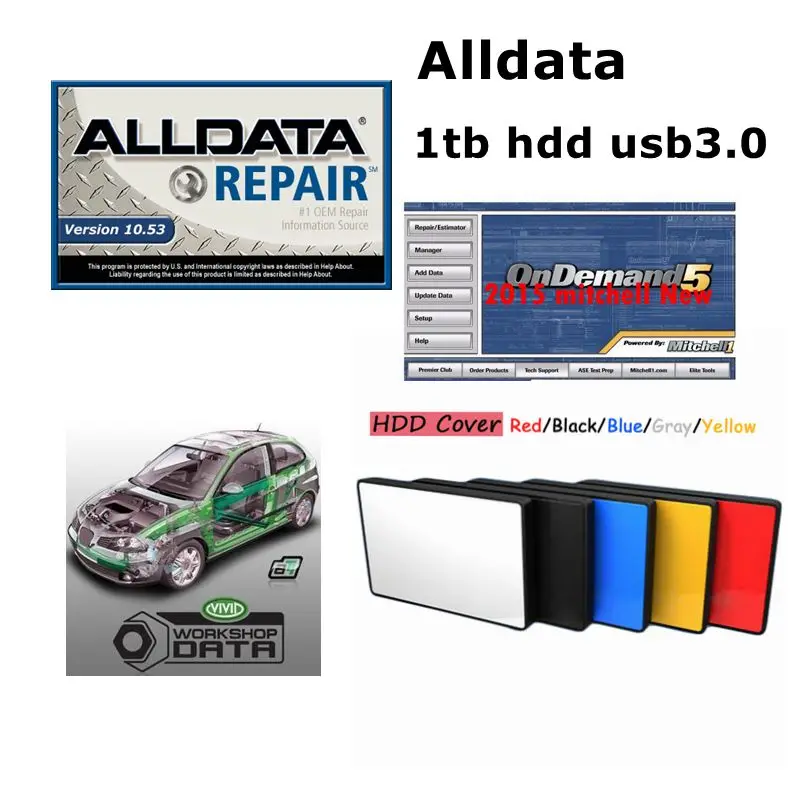 Alldata 10.53 all data auto repair software alldata mitchell on demand 2015+ElsaWin+Vivid workshop data+ATSG 2017 1tb hdd usb3.0
Alldata 10.53 all data auto repair software alldata mitchell on demand 2015+ElsaWin+Vivid workshop data+ATSG 2017 1tb hdd usb3.0