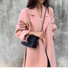 Ladies Wool Warm Pink Thickened Warmth 2021 Women's Long Jacket Woolen Coat Casual Cardigan New Fashion Autumn and Winter Coat
Ladies Wool Warm Pink Thickened Warmth 2021 Women's Long Jacket Woolen Coat Casual Cardigan New Fashion Autumn and Winter Coat