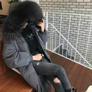2019 new Korean version of the East Gate drawstring waist large fur collar thick down jacket women's mid-length winter coat
2019 new Korean version of the East Gate drawstring waist large fur collar thick down jacket women's mid-length winter coat