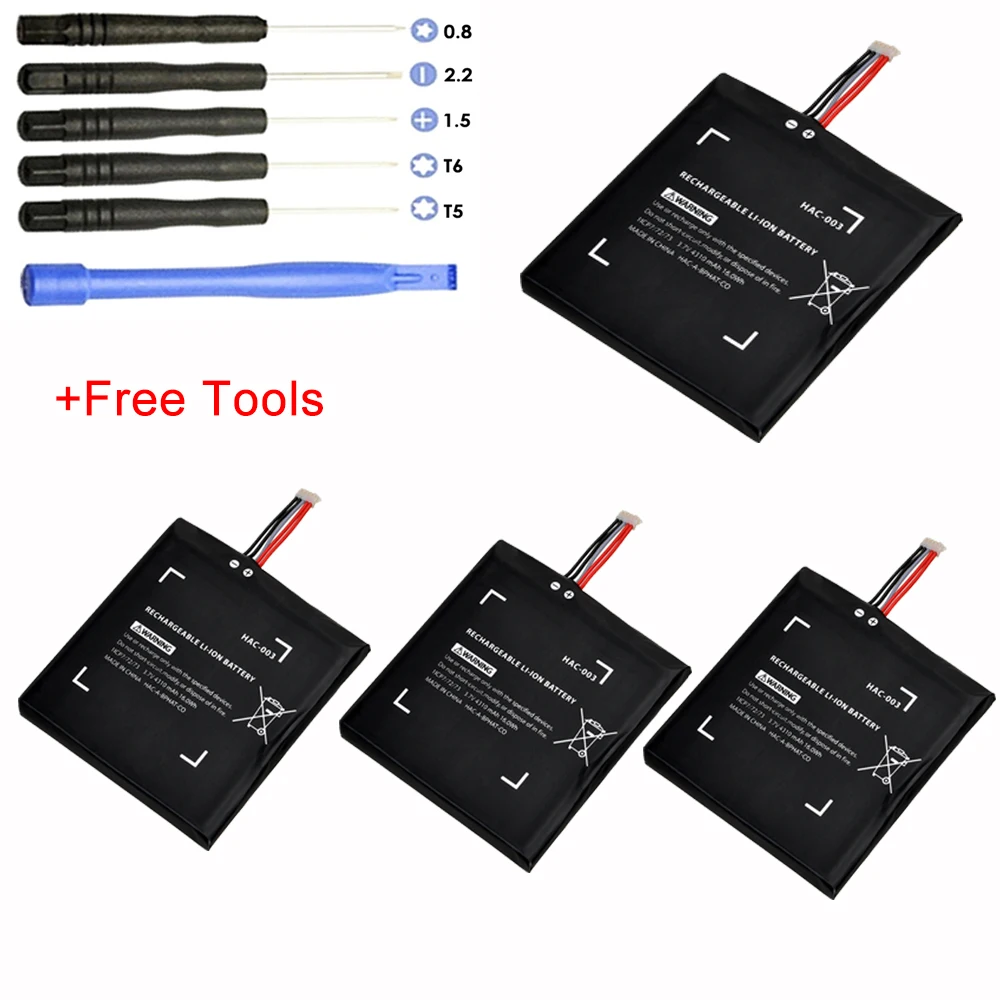 4pcs HAC-003 Replacement Battery Kits for Nintendo Switch Game Console Internal Battery 3.7V 4310mAh Rechargeable Battery
4pcs HAC-003 Replacement Battery Kits for Nintendo Switch Game Console Internal Battery 3.7V 4310mAh Rechargeable Battery