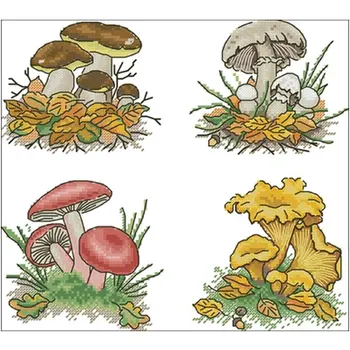 Picking Mushrooms-Four Season Mushrooms Counted Cross Stitch 11CT 14CT DIY Cross Stitch Kits Embroidery Needlework Sets
Picking Mushrooms-Four Season Mushrooms Counted Cross Stitch 11CT 14CT DIY Cross Stitch Kits Embroidery Needlework Sets