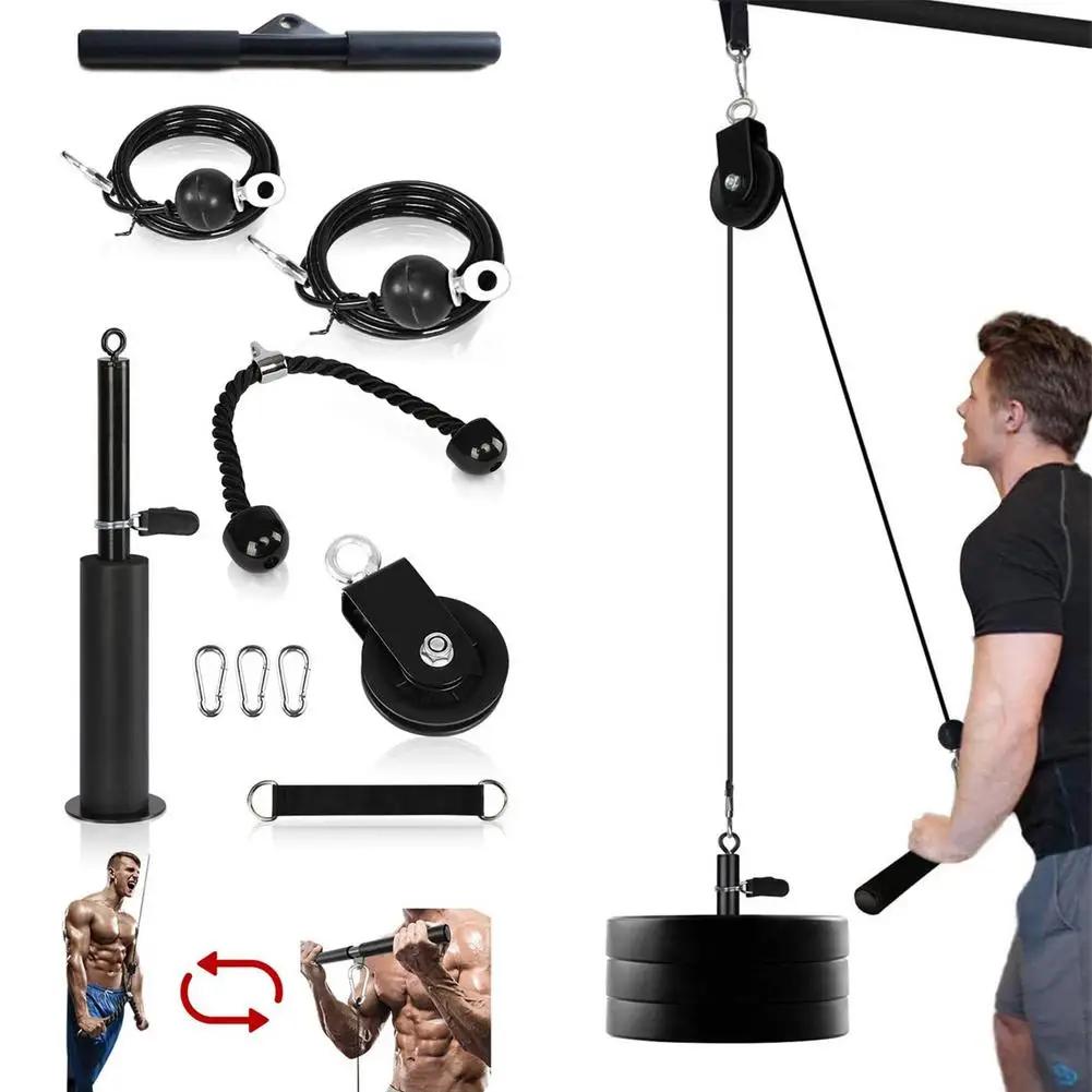 Gym Cable Machine Trainer Biceps Triceps Impactor Roller Skating System Accessories Arm Exercise Equipment High Pull Down
Gym Cable Machine Trainer Biceps Triceps Impactor Roller Skating System Accessories Arm Exercise Equipment High Pull Down
