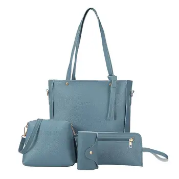 Woman bag 2020 New Fashion Four-Piece shoulder bag women Messenger Bag Wallet women leather handbags 
Woman bag 2020 New Fashion Four-Piece shoulder bag women Messenger Bag Wallet women leather handbags