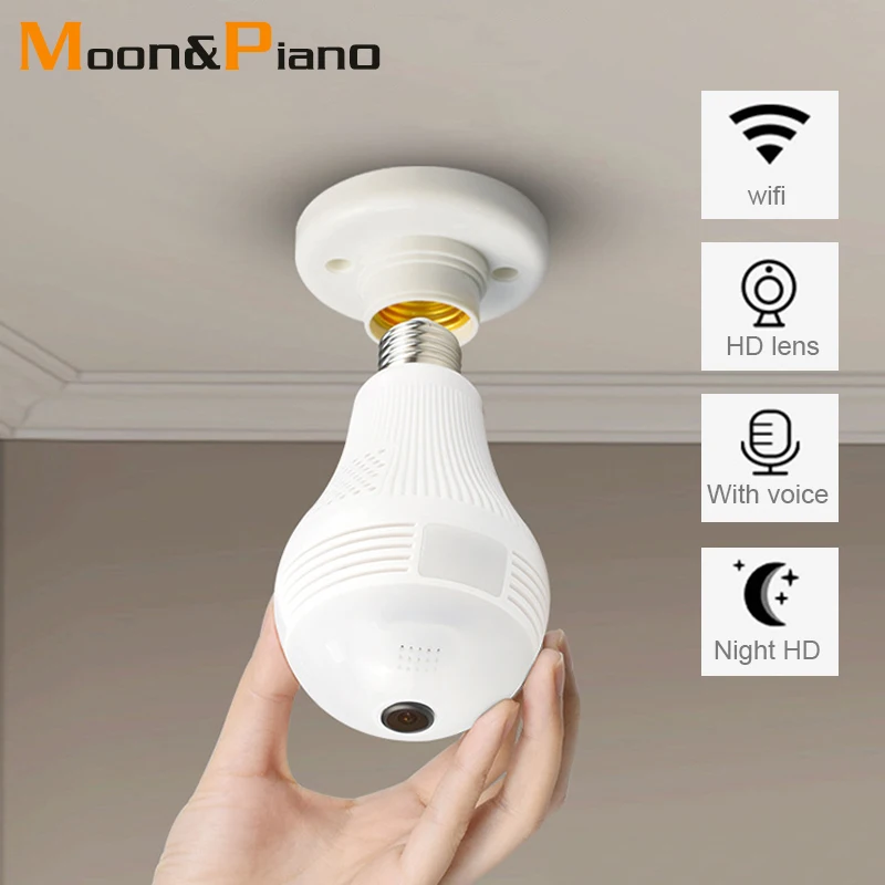Panoramic 960P LED Light Cemara Full 2mp Fisheye View Angle 360 Degree Security Wi-fi Wireless Electric Bulb Surveillance
Panoramic 960P LED Light Cemara Full 2mp Fisheye View Angle 360 Degree Security Wi-fi Wireless Electric Bulb Surveillance