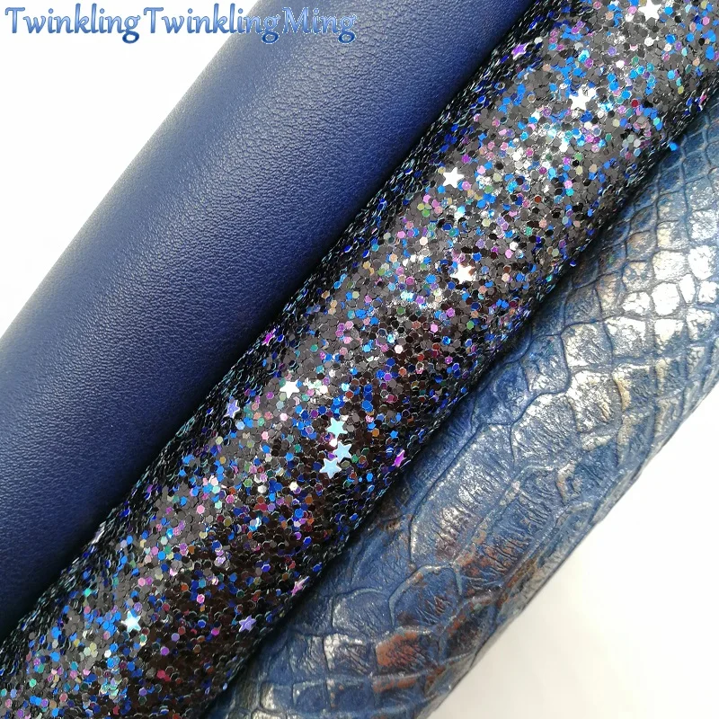 BLUE Glitter Fabirc, Faux Leather Fabric, Snake Synthetic Leather Fabric Sheets For Bow A4 21x29CM Twinkling Ming XM639
BLUE Glitter Fabirc, Faux Leather Fabric, Snake Synthetic Leather Fabric Sheets For Bow A4 21x29CM Twinkling Ming XM639