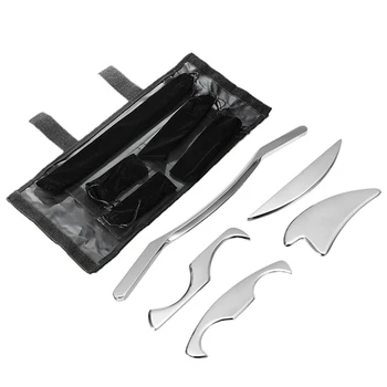 Stainless Steel 5 Types Therapy Muscle Massage Guasha Board Body Relaxation Deep Tissue Recovery Blood Circulation Health Care
Stainless Steel 5 Types Therapy Muscle Massage Guasha Board Body Relaxation Deep Tissue Recovery Blood Circulation Health Care
