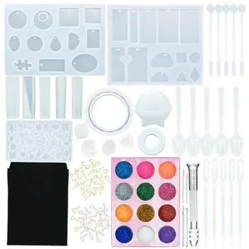137Pcs Silicone Casting Molds And DIY Crystal Epoxy Tool Set with Drill and Bag Pendant Mold For Jewelry Bracelet Craft Making 
137Pcs Silicone Casting Molds And DIY Crystal Epoxy Tool Set with Drill and Bag Pendant Mold For Jewelry Bracelet Craft Making