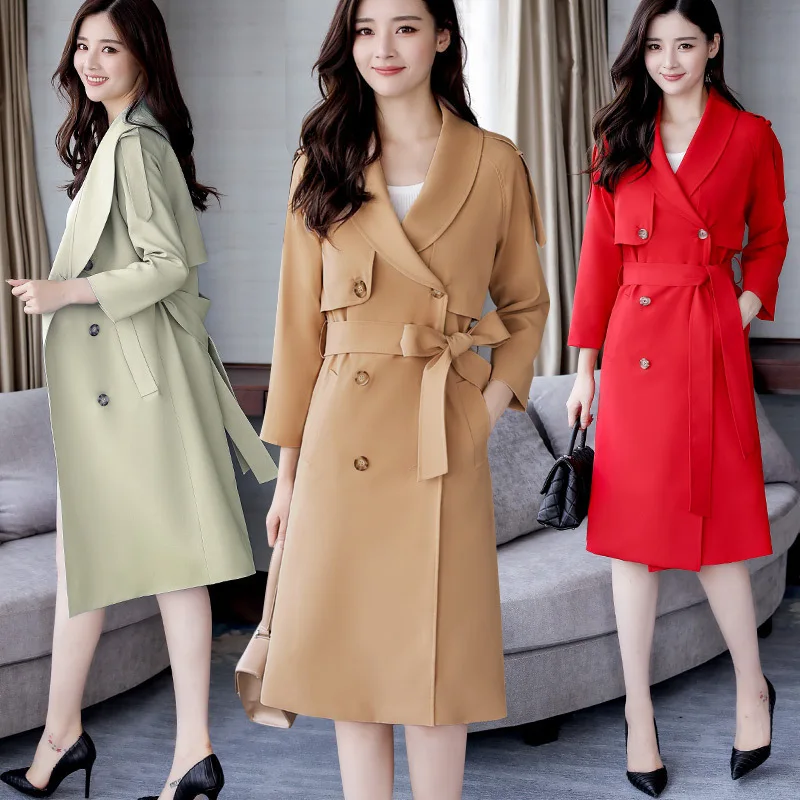 Double Breasted 2019 Autumn Long Sleeve Mid-length Straight-Cut Button Lace-up Pocket Hair Solid Color Suit Collar Trench Coat
Double Breasted 2019 Autumn Long Sleeve Mid-length Straight-Cut Button Lace-up Pocket Hair Solid Color Suit Collar Trench Coat