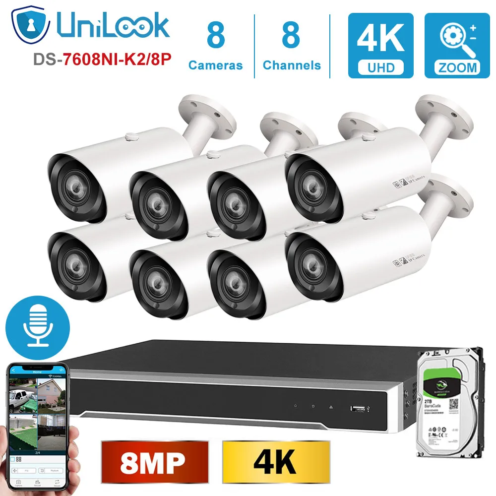 UniLook 4K Security Systems Hikvision H.265 8CH 8MP H.265+ POE NVR Kit CCTV System IR Outdoor Audio Vide 2.8~12mm Motorized
UniLook 4K Security Systems Hikvision H.265 8CH 8MP H.265+ POE NVR Kit CCTV System IR Outdoor Audio Vide 2.8~12mm Motorized