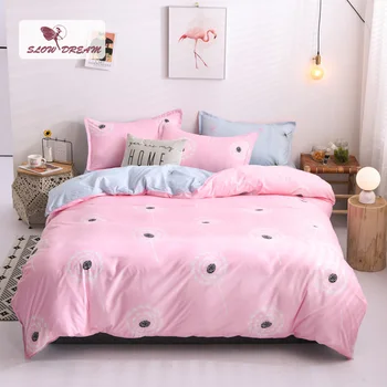 SlowDream Fashion Dandelion Printed Bedding Set Pink Duvet Cover Comforter Single Double Flat Sheet Bed Linen Bed Set Wholesale
SlowDream Fashion Dandelion Printed Bedding Set Pink Duvet Cover Comforter Single Double Flat Sheet Bed Linen Bed Set Wholesale