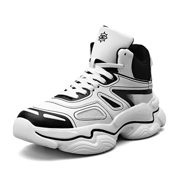 New Breathable Mesh Trend Sports and Leisure High-top Shoes Lace Up Sneakers for Men
New Breathable Mesh Trend Sports and Leisure High-top Shoes Lace Up Sneakers for Men