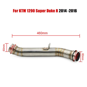 1290 R Motorcycle Escape Catalyst Delete Decat Pipe Exhaust Muffler Middle Link Pipe For KTM 1290 SUPER DUKE R 2014 2015 2016 
1290 R Motorcycle Escape Catalyst Delete Decat Pipe Exhaust Muffler Middle Link Pipe For KTM 1290 SUPER DUKE R 2014 2015 2016