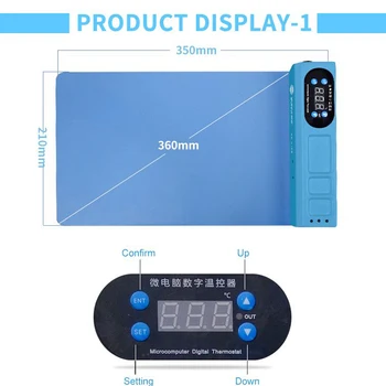 SUNSHINE SS-918E LCD Screen Separator Heating Mat 110V 220V Plate Glass Removal Phone Repair Machine Auto Heat Smooth Plate
SUNSHINE SS-918E LCD Screen Separator Heating Mat 110V 220V Plate Glass Removal Phone Repair Machine Auto Heat Smooth Plate