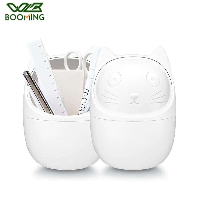 WBBOOMING Mini Garbage Basket Plastic Storage Box Desktop Trash Can Pen Holder Remote Control Container Cartoon Cat Waste Bin
WBBOOMING Mini Garbage Basket Plastic Storage Box Desktop Trash Can Pen Holder Remote Control Container Cartoon Cat Waste Bin