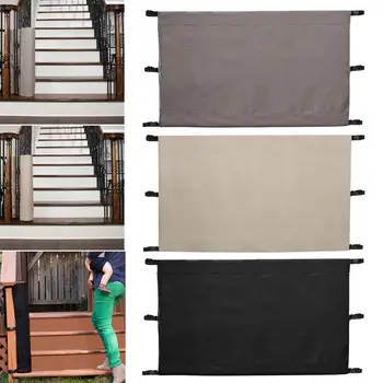 

Folding Dog Gate Net With Buckles Babies Oxford Cloth Safety Protection Guard Indoor Outdoor Doorway Durable Stairway Pet Fence