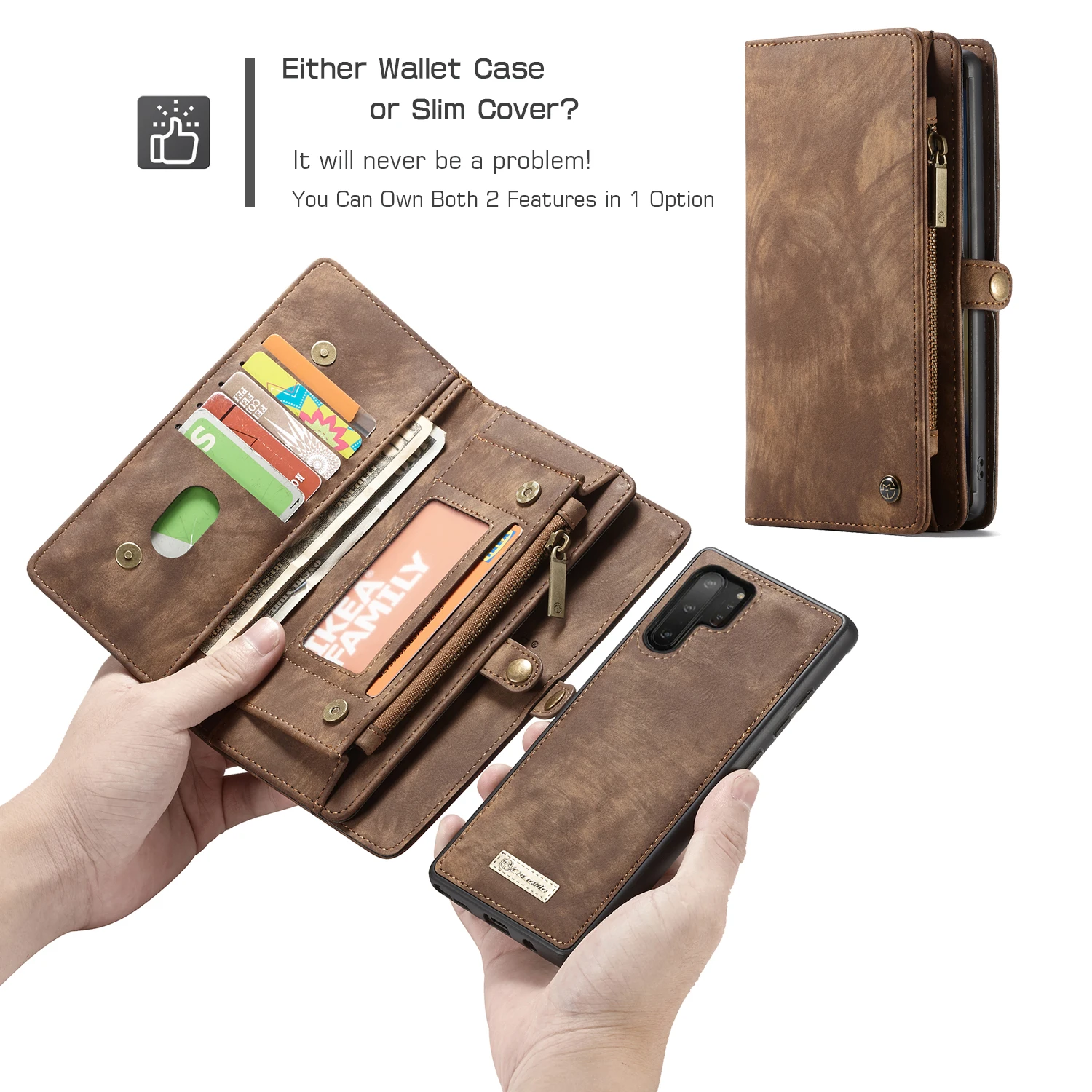 CASEME Magnet For Samsung Galaxy Note 10 Pro Wallet Case Leather Zipper Bag Multi Slot Removable Back Cover Case For Note 8 9
CASEME Magnet For Samsung Galaxy Note 10 Pro Wallet Case Leather Zipper Bag Multi Slot Removable Back Cover Case For Note 8 9