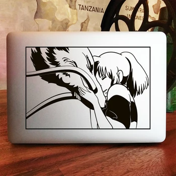 

Spirited Away No face Anime Laptop Sticker for Macbook Pro 16" Air Retina 11 12 13 14 15 inch Vinyl Mac Book Skin Notebook Decal