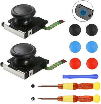 2-Pack 3D Replacement Joystick Analog Thumb Stick for Nintend Switch Left Right Joy-con Controller Joycon Joystick
2-Pack 3D Replacement Joystick Analog Thumb Stick for Nintend Switch Left Right Joy-con Controller Joycon Joystick
