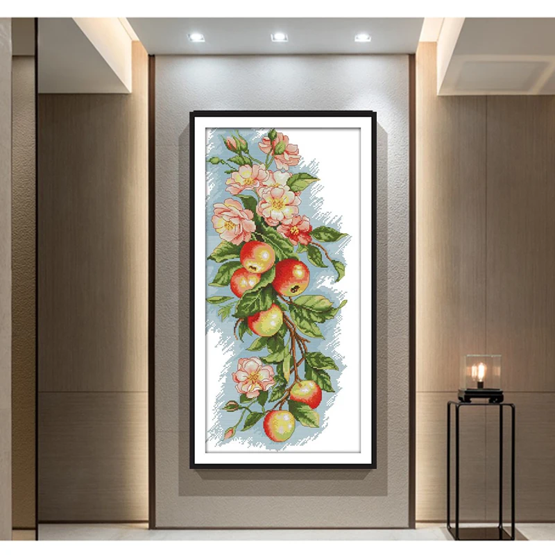 Joy Sunday Flowers and apples cross stitch kits pattern chinese embroidery counted needlework fabric print decorations for home
Joy Sunday Flowers and apples cross stitch kits pattern chinese embroidery counted needlework fabric print decorations for home