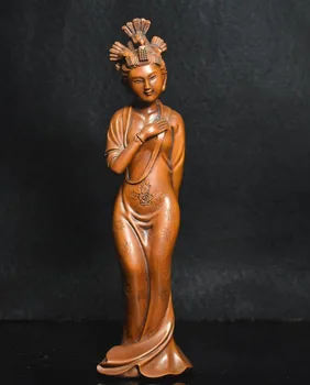 Christmas 8" Chinese Folk collect Boxwood wood carve stand pretty belle statue Halloween
Christmas 8" Chinese Folk collect Boxwood wood carve stand pretty belle statue Halloween