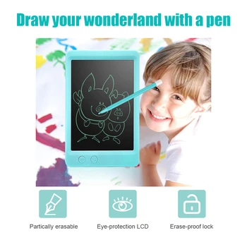 LCD Writing Tablet 8.5"/10" Screen Portable Drawing Tablet Writing Tablet Erasable Doodle Board with Pen for Kids Study gift
LCD Writing Tablet 8.5"/10" Screen Portable Drawing Tablet Writing Tablet Erasable Doodle Board with Pen for Kids Study gift