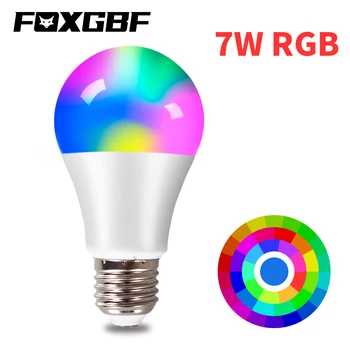FOXGBF 7W RGB LED Bulb Light E27 220V Bulb Light Holiday Light Party Light Stage Light Indoor Bedroom Living Room Chandelier
FOXGBF 7W RGB LED Bulb Light E27 220V Bulb Light Holiday Light Party Light Stage Light Indoor Bedroom Living Room Chandelier