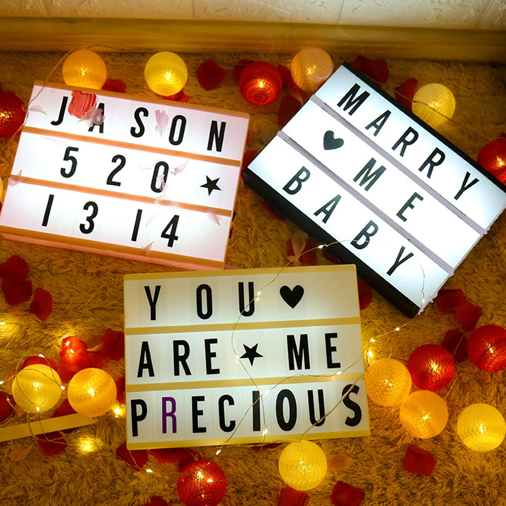 A4 A5 A6 DIY Letters LED Combination Light Box Night light USB / AA Battery Powered Symbol Cards Table Lamp Message Board
A4 A5 A6 DIY Letters LED Combination Light Box Night light USB / AA Battery Powered Symbol Cards Table Lamp Message Board