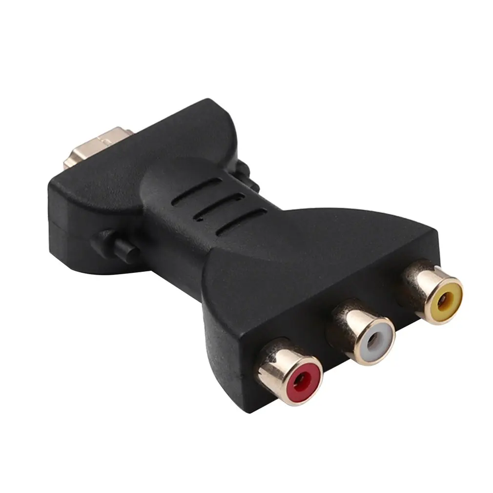 

AV Digital Signal HDMI-compatible To 3 RCA Audio Adapter Component Converter Video Audio For PC Projector Tablet Computers