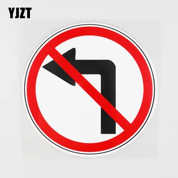 YJZT 12.5CMX12.5CM No Turning Left Here PVC Decal Prohibition Sign Car Sticker 11B-0155 
YJZT 12.5CMX12.5CM No Turning Left Here PVC Decal Prohibition Sign Car Sticker 11B-0155