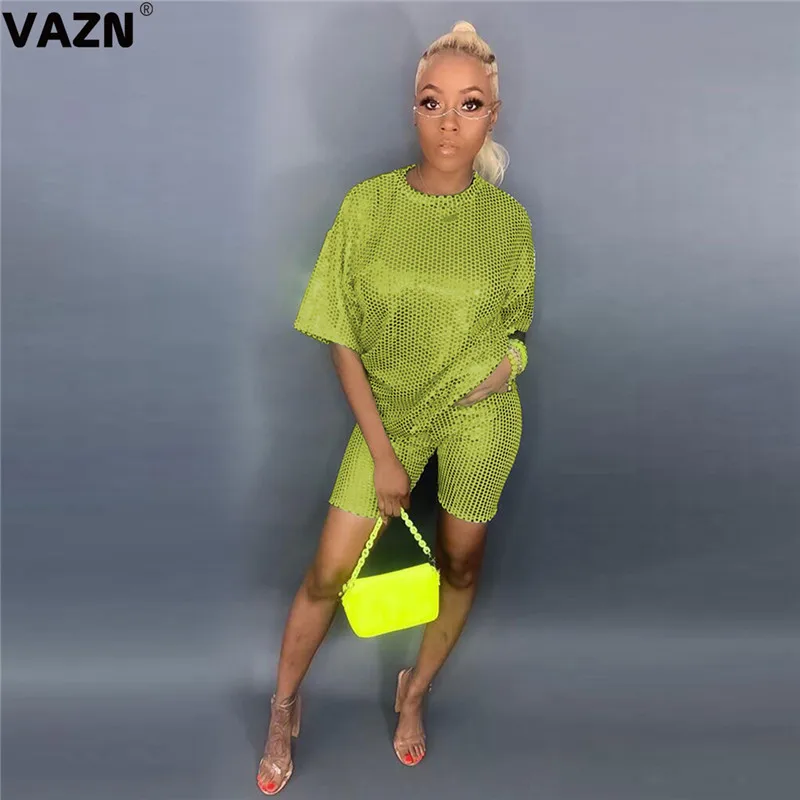 VAZN ALS132 Hot Age Reduction Free Casual Style Regular Tracksuits Gold Short Sleeve Group Short Pants Women 2 piece Women Set
VAZN ALS132 Hot Age Reduction Free Casual Style Regular Tracksuits Gold Short Sleeve Group Short Pants Women 2 piece Women Set