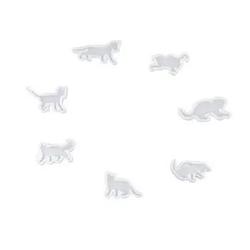 7 Pcs/set Small Animal Cat Modeling Epoxy Mold DIY Manual Mold UV Crystal Clay AB Silicone Mould N58F
7 Pcs/set Small Animal Cat Modeling Epoxy Mold DIY Manual Mold UV Crystal Clay AB Silicone Mould N58F