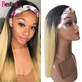 Straight Hair Wig Human Hair 1b/27 Color Headband Wig Human Hair Full Machine Made Brazilian Hair Wigs Straight Hair 180 Density
Straight Hair Wig Human Hair 1b/27 Color Headband Wig Human Hair Full Machine Made Brazilian Hair Wigs Straight Hair 180 Density