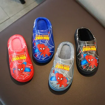 Kids Winter Slippers For Boys Cartoon Spiderman PU Flip Flop Girls Slipper Home Plush Warm Parent-child Floor Shoes Non-slip New
Kids Winter Slippers For Boys Cartoon Spiderman PU Flip Flop Girls Slipper Home Plush Warm Parent-child Floor Shoes Non-slip New