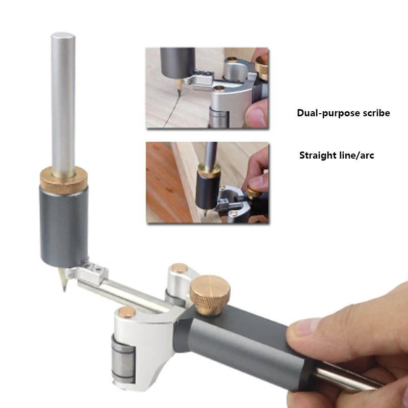Woodworking Straight Line and Arc Dual-Use Loose Thread the Two-in-One Arc Parallel Multi-Function Loose Thread Tools
Woodworking Straight Line and Arc Dual-Use Loose Thread the Two-in-One Arc Parallel Multi-Function Loose Thread Tools
