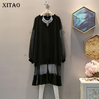 XITAO Lace Pleated Hem Dress Women Korea Fashion New 2019 Autumn Elegant Pullover Sold Wind Diamonds Straight Dress ZLL1537
XITAO Lace Pleated Hem Dress Women Korea Fashion New 2019 Autumn Elegant Pullover Sold Wind Diamonds Straight Dress ZLL1537