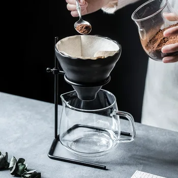 Hand Brewed Coffee Filter Set with V60 Glass Coffee Pot Hand Brewing Pots Coffee Pour Over Coffee Kettle Pot Dripper Stand Cup 
Hand Brewed Coffee Filter Set with V60 Glass Coffee Pot Hand Brewing Pots Coffee Pour Over Coffee Kettle Pot Dripper Stand Cup