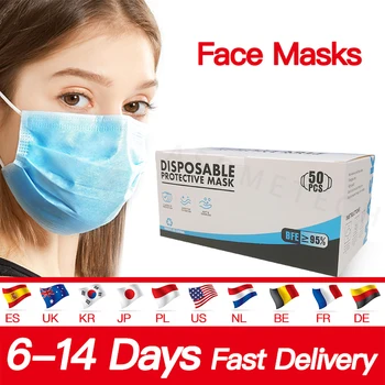 3 Layer Face Mask Protection Masks Disposable Face Masks Elastic Ear Loop Disposable Dust Filter Mouth Face Mask Masque
3 Layer Face Mask Protection Masks Disposable Face Masks Elastic Ear Loop Disposable Dust Filter Mouth Face Mask Masque