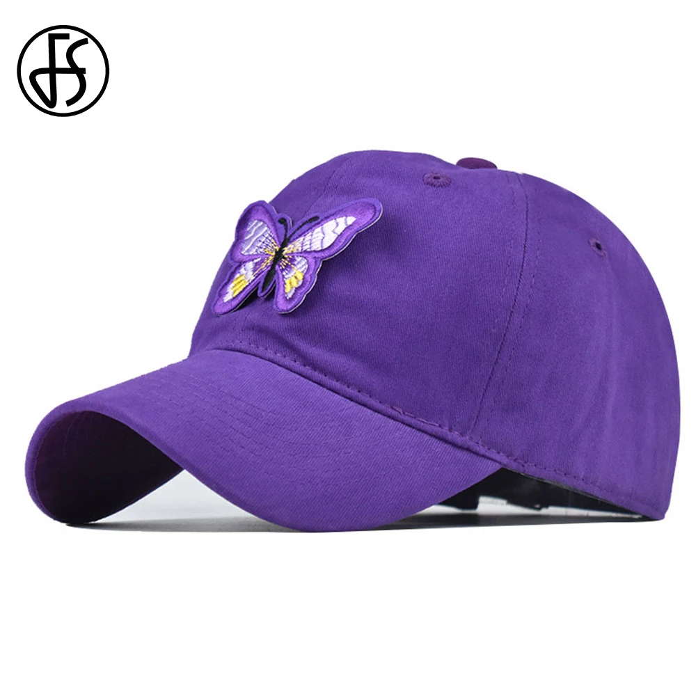 FS брендовая зеленая фиолетовая Кепка с бабочками летняя уличная Snapback в стиле