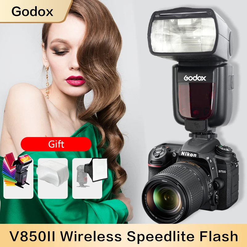 Godox V850II Speedlite Встроенный 2 4G Беспроводная X СИСТЕМА peedlite с X1 триггерным