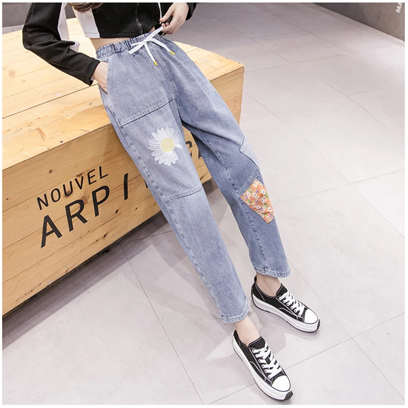 Harem Cotton Womens Jeans Autumn Mom Jeans Fall New Elastic High Waist Jeans Plus Size Women's Pants Loose Harem Daddy Pants
Harem Cotton Womens Jeans Autumn Mom Jeans Fall New Elastic High Waist Jeans Plus Size Women's Pants Loose Harem Daddy Pants